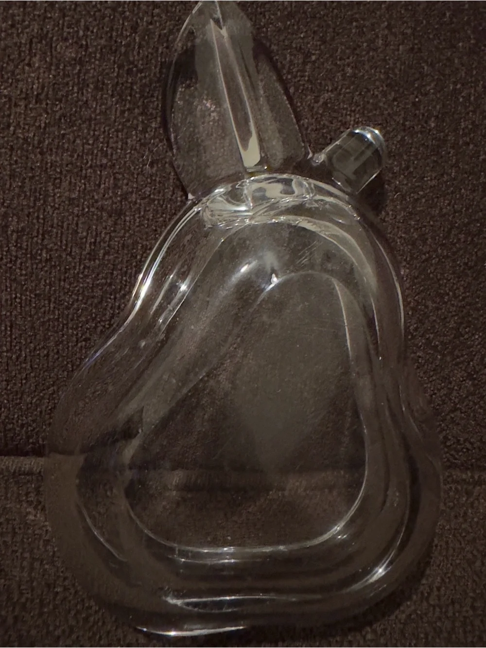 Vintage Glass Pear trinket dish or ashtray. Great condition.